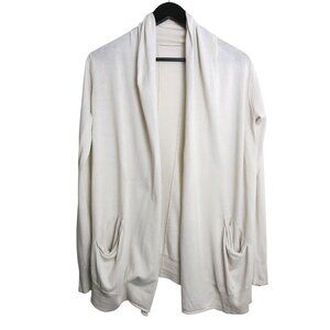 Aritzia Wilfred Silk Cashmere Long Sleeve Thin Cardigan Sweater Sz Small